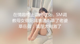 在情趣椅上调教母女，SM调教母女假阳具塞逼，草了老婆草岳母，真是太刺激了