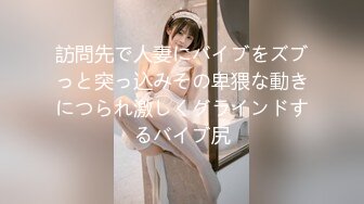 訪問先で人妻にバイブをズブっと突っ込みその卑猥な動きにつられ激しくグラインドするバイブ尻