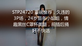 STP24720 重磅推荐，久违的3P场，24岁苗条小姐姐，情趣黑丝C罩杯美腿，前插后捅好不快活