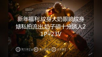 新年福利.紋身大奶眼鏡紋身婊私拍流出,奶子碩十分誘人21P+23V