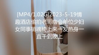 [MP4/1.02G]2023-5-19情趣酒店偷拍老哥幽会单位少妇女同事销魂椅上来一发热身一直干到晚上