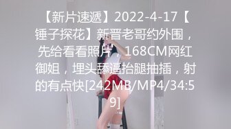 【新片速遞】2022-4-17【锤子探花】新晋老哥约外围，先给看看照片，168CM网红御姐，埋头舔逼抬腿抽插，射的有点快[242MB/MP4/34:59]