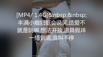 [MP4/ 1.4G]&nbsp;&nbsp;丰满小媳妇挺会说笑,造爱不就是玩嘛,想法开放,道具假J8一插到底,浪叫不停