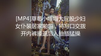 [MP4]草莓小喵喵大屁股少妇女仆装居家啪啪，特写口交拨开内裤摸逼后入抽插猛操